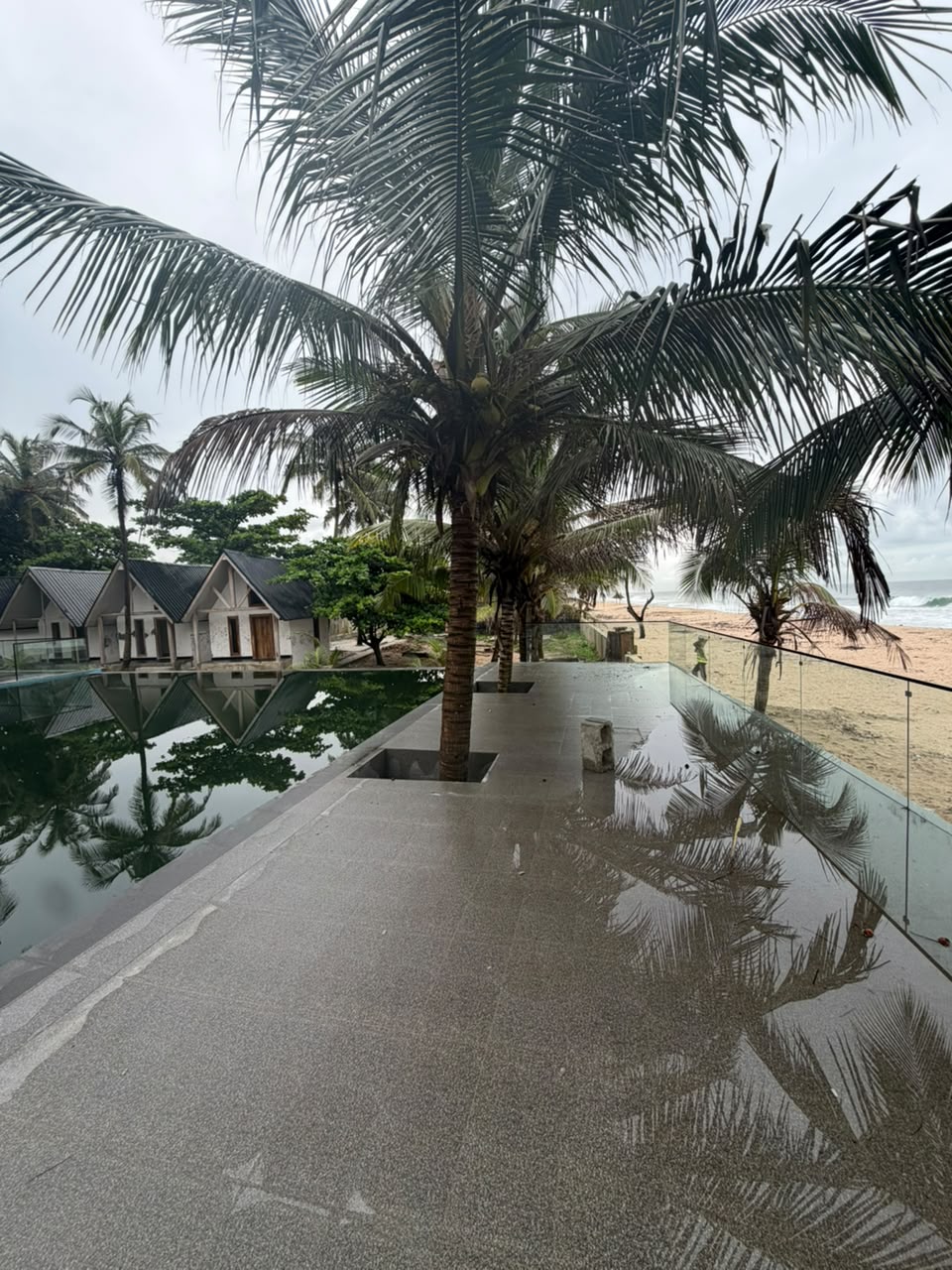Beachfront dining and sunset lounging at Irele Beach Resort